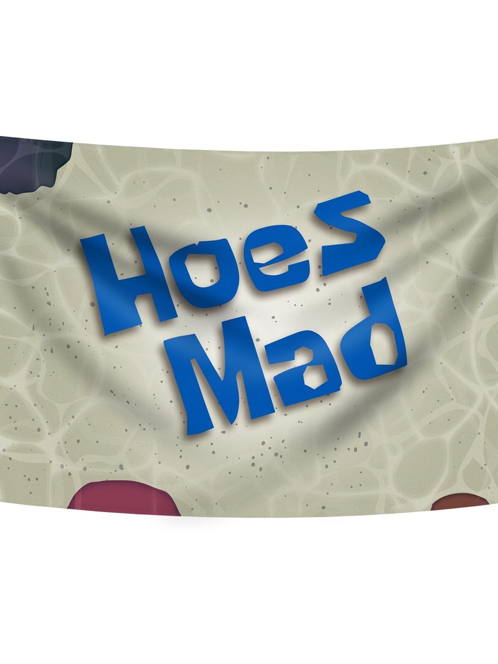 Hoes Mad Blue Wall Tapestry by